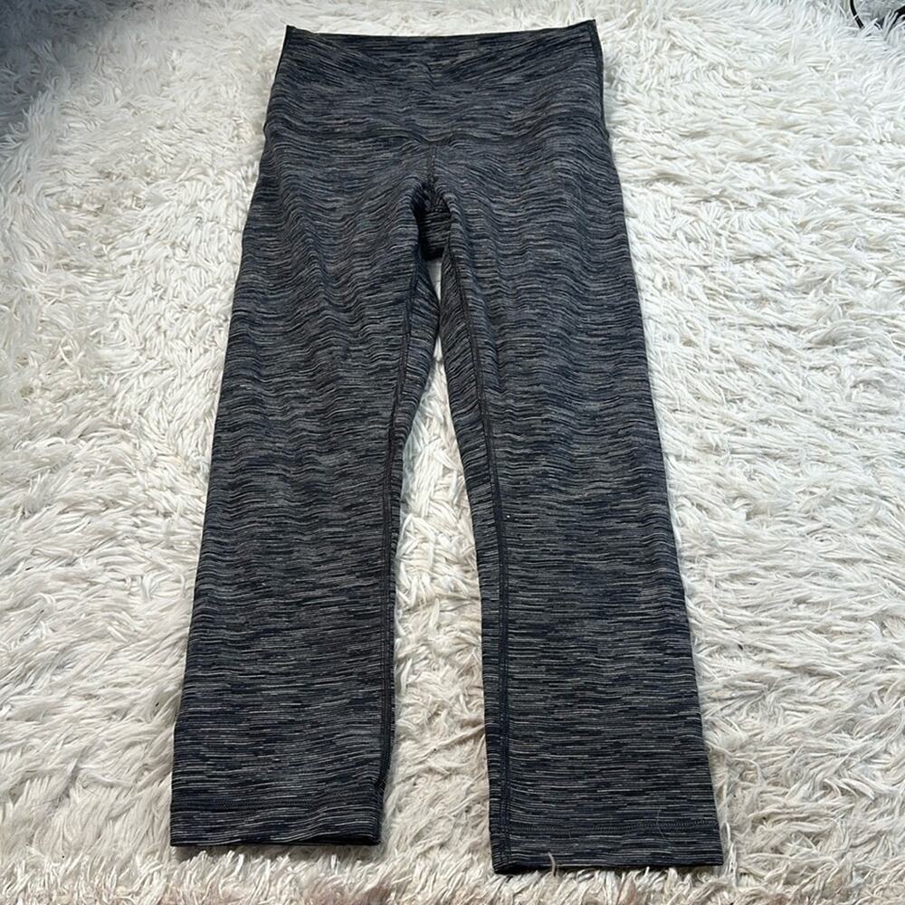 Lululemon Wunder Under Crop HR *21" Wee Are From Space Black Slate